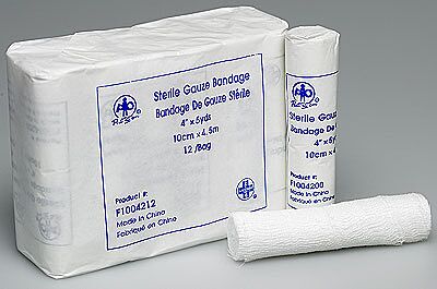 Gauze Bandage Roll Sterile 10cm x 4.5m (4